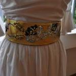 Sequin & Bead Sash - Silver..